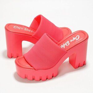 Cape Robbin Women's Chunky Platform Sandals Block Heel Echoya